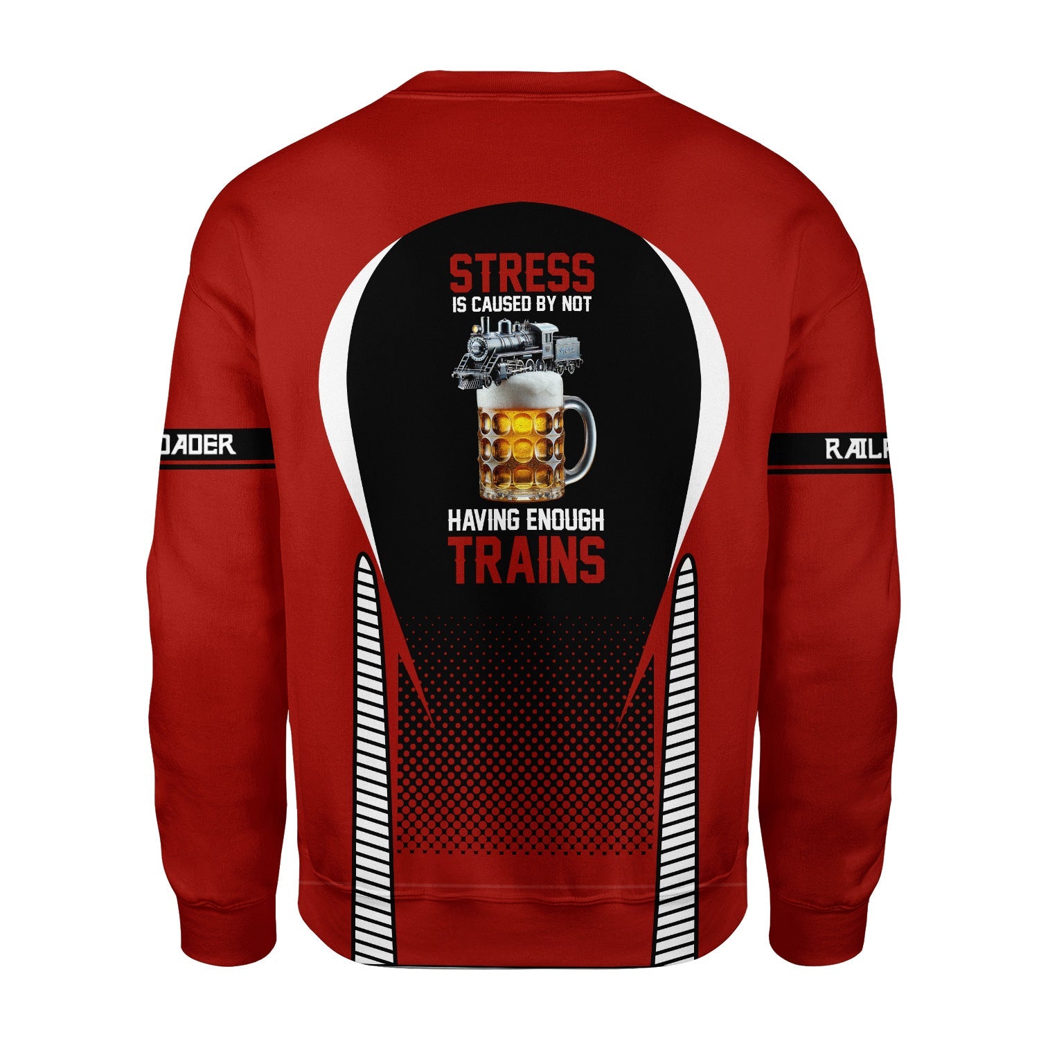 Railspirit Personalized Chicago South Shore and South Bend Railroad Sweatshirt Stress Is Caused By Not Having Enough Trains Shirt All Over Print Shirt