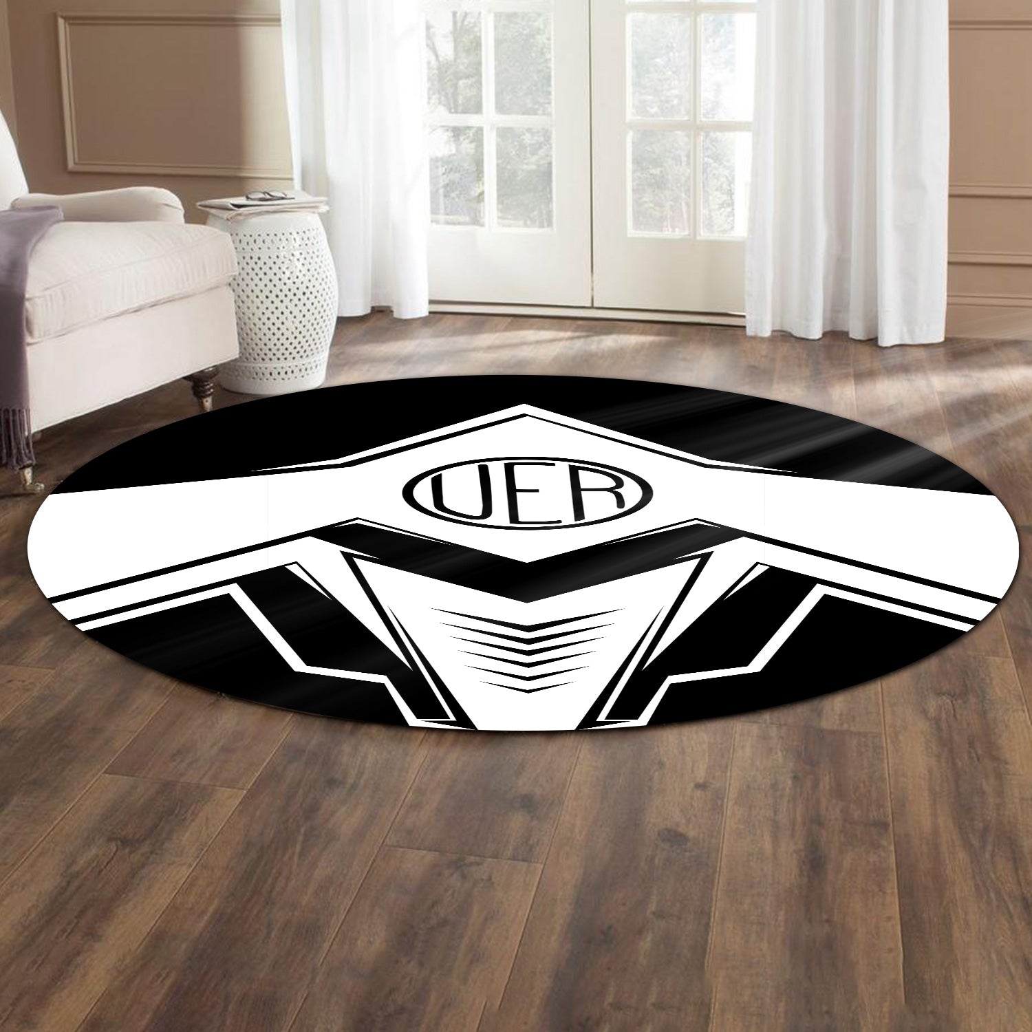 Railspirit Union Electric Railway Round Mat Railway Trainspotter Style Mat Gift Idea For Foamers