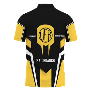 Railspirit Personalized Union Electric Railway Polo Shirt Custom Year Railroader Shirt Gift Idea For Train Lover