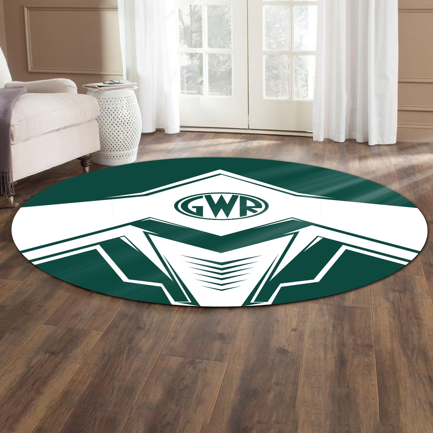 Railspirit Great Western Railway Round Mat Railway Trainspotter Style Mat Gift Idea For Foamers