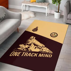 Railspirit Personalized London, Midland and Scottish Railway Area Rug One Track Mind Train Rug Gift Idea For Train Lover