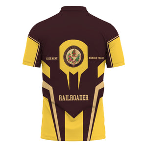 Railspirit Personalized London, Midland and Scottish Railway Polo Shirt Custom Year Railroader Shirt Gift Idea For Train Lover