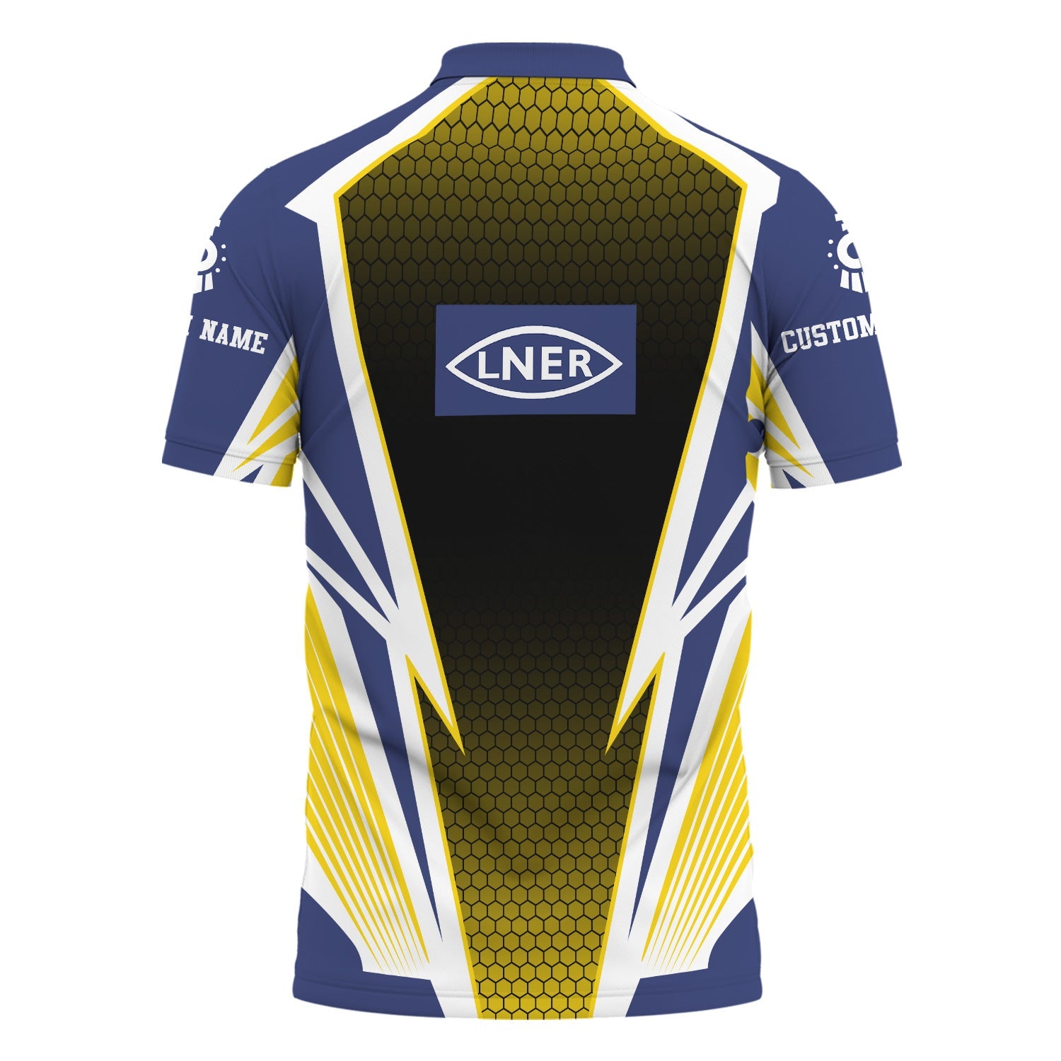 Railspirit Personalized London and North Eastern Railway Polo Shirt Lightning Graphic Style Shirt Gift Idea For Train Lover