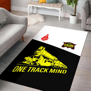 Railspirit Personalized Iowa Interstate Railroad Area Rug One Track Mind IAIS Train Rug Gift Idea For Train Lover