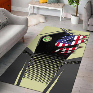 Railspirit Personalized Virginia & Truckee Railroad Area Rug American Eagle Vintage Train Rug