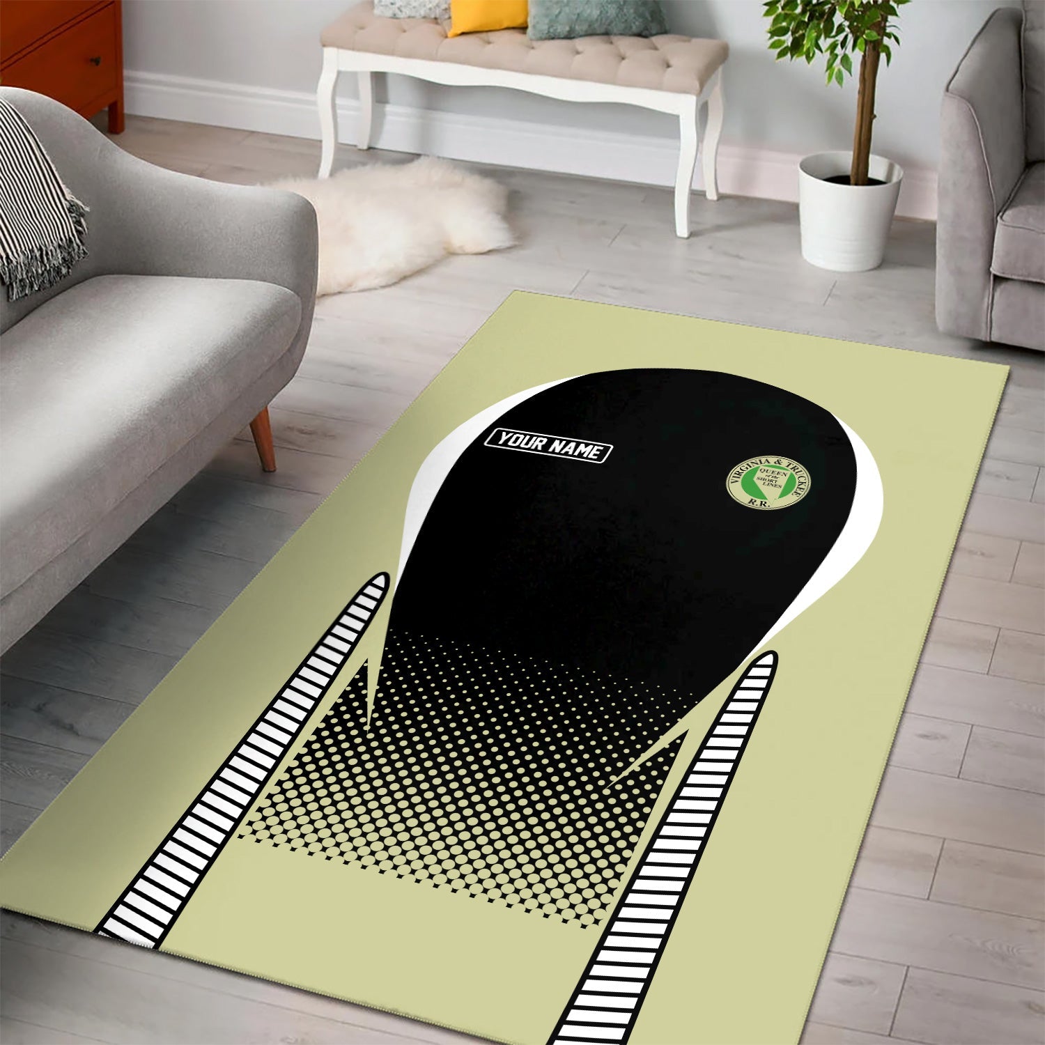 Railspirit Personalized Virginia & Truckee Railroad Area Rug All Over Printed Rug