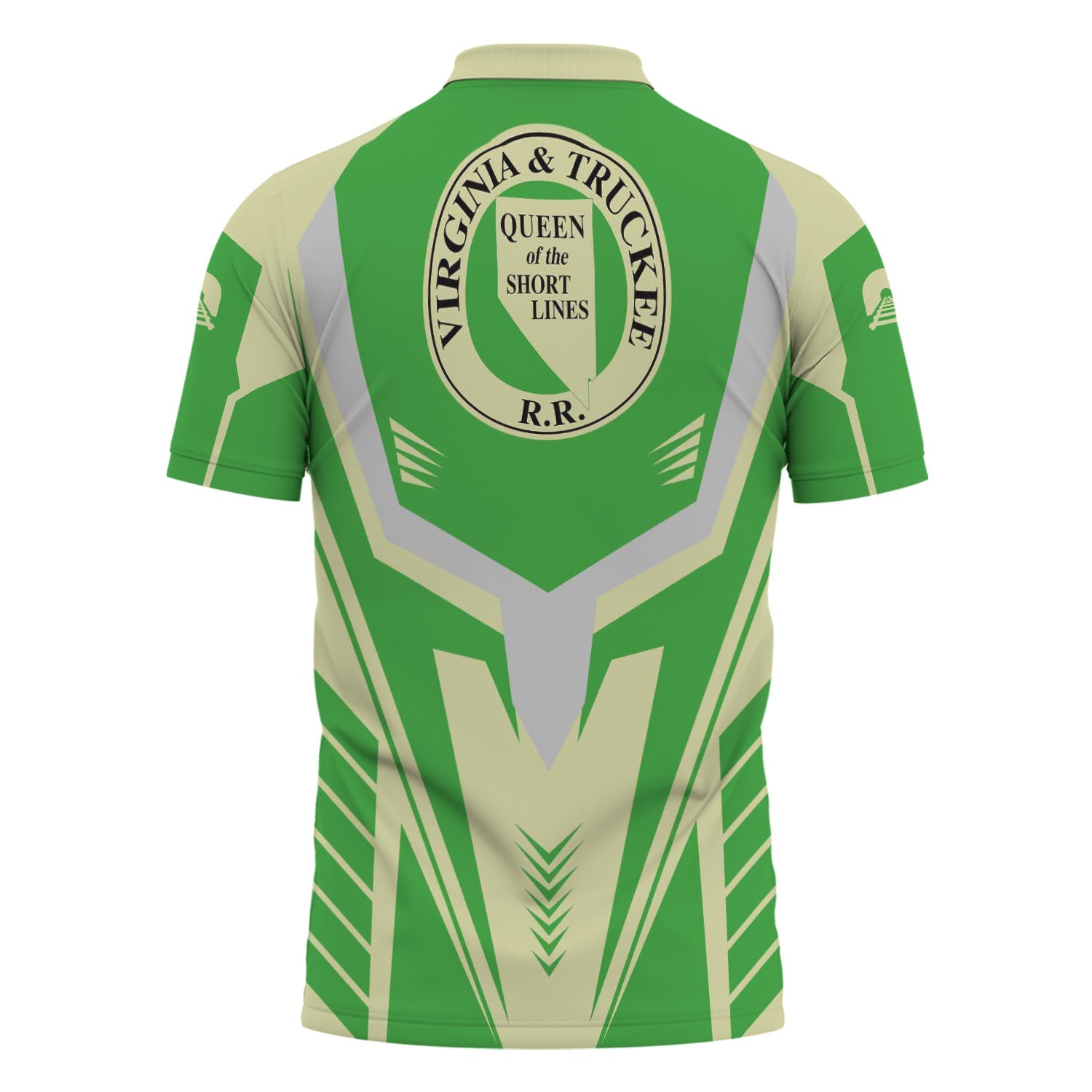 Railspirit Personalized Virginia & Truckee Railroad Polo Shirt Workwear-Inspired with Custom Position Train Shirt