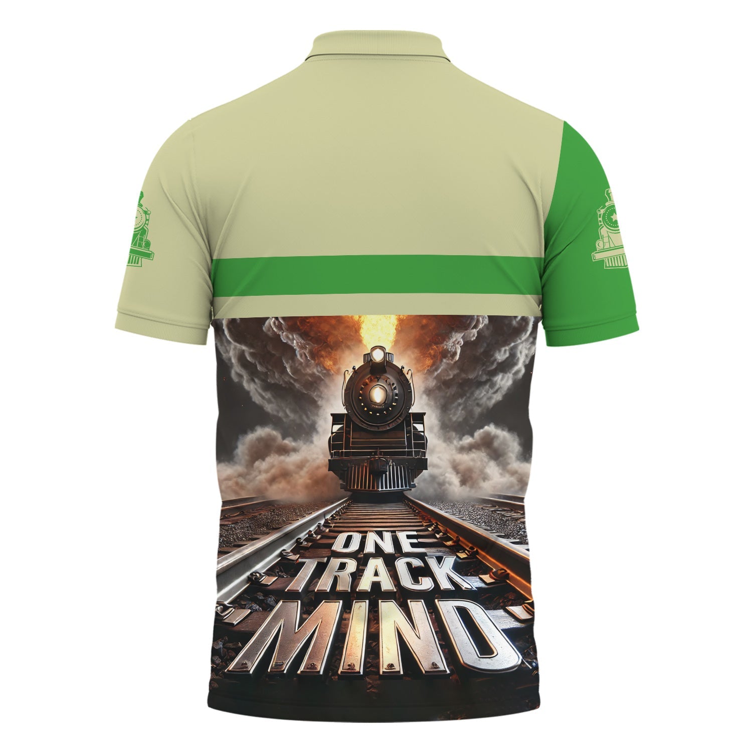 Railspirit Personalized Virginia & Truckee Railroad Polo Shirt One Track Mind Train Printed Shirt