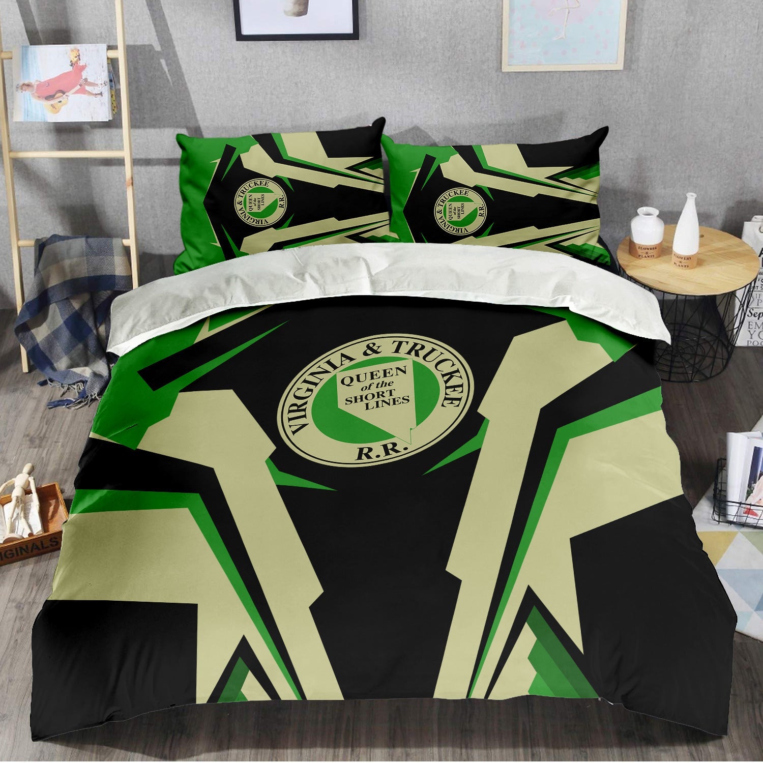 Railspirit Virginia & Truckee Railroad Bedding Set Strong Line Style Bedding Set All Over Print