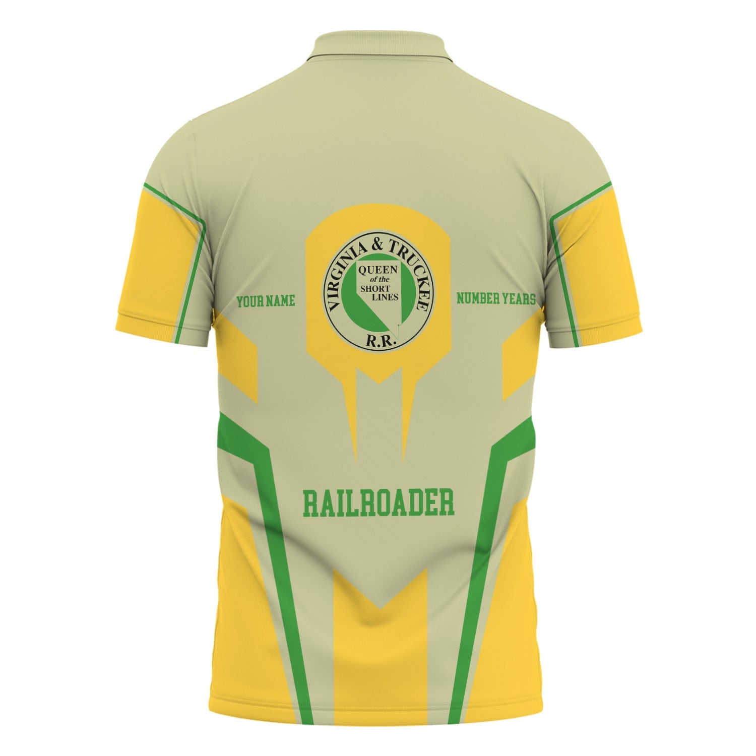 Railspirit Personalized Virginia & Truckee Railroad Polo Shirt Custom Year Railroader Shirt Gift Idea For Train Lover