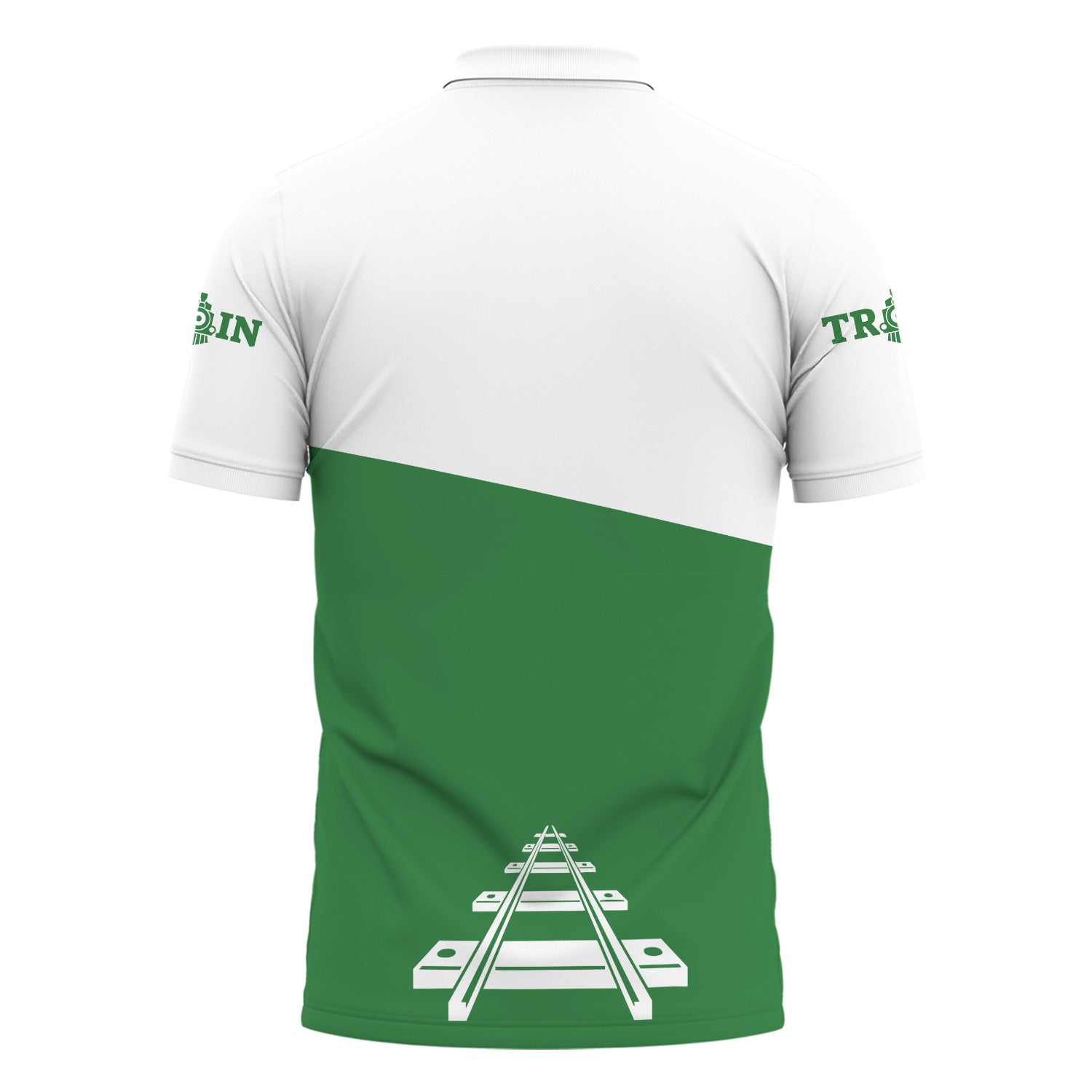 Railspirit Personalized Burlington Northern Railroad Polo Shirt One Track Mind Unisex Train Shirt Gift Idea For Train Lover