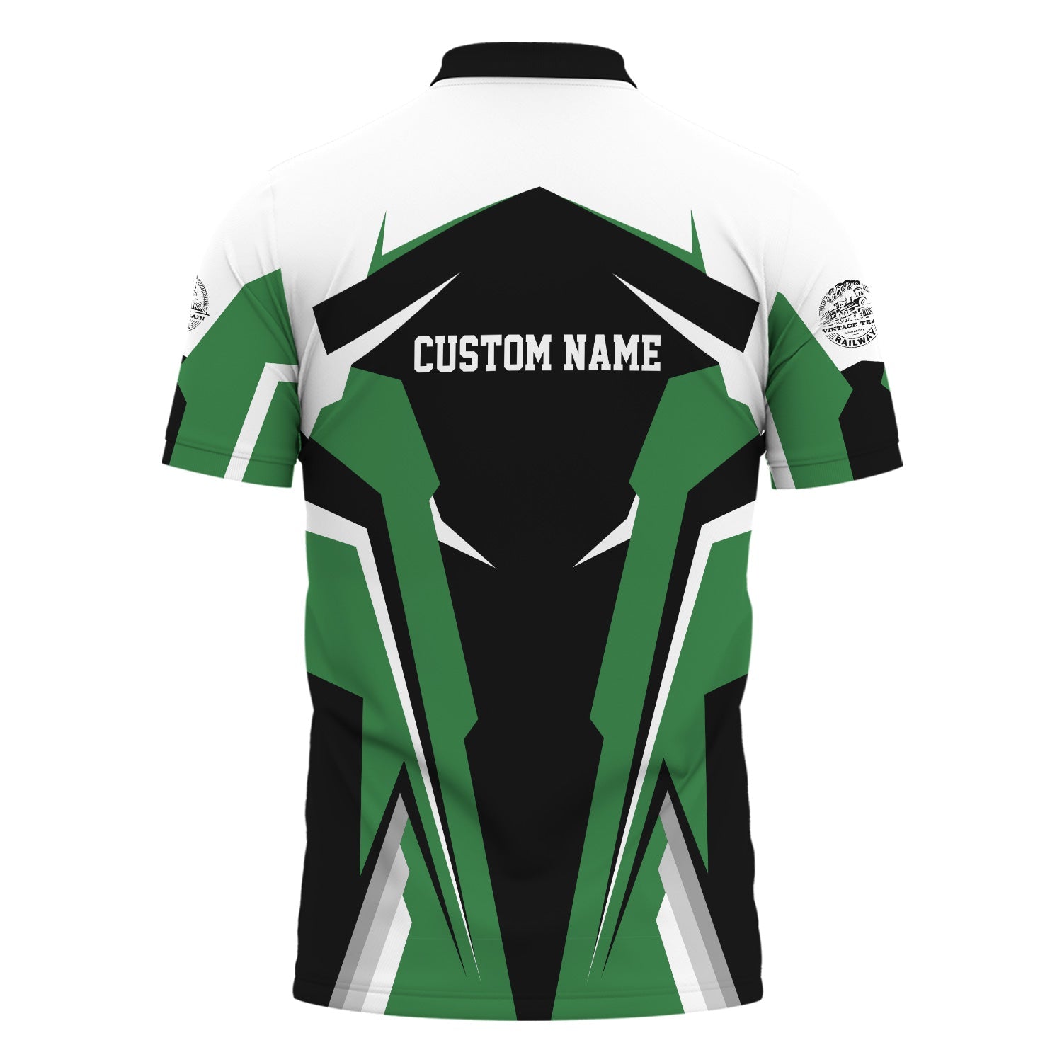 Railspirit Personalized Burlington Northern Railroad Polo Shirt Strong Line Style Train Unisex Shirt All Over Print