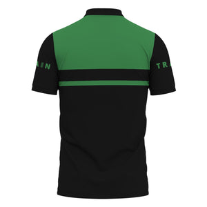 Railspirit Custom Name Burlington Northern Railroad Polo Shirt American Train Ticket Printed Shirt