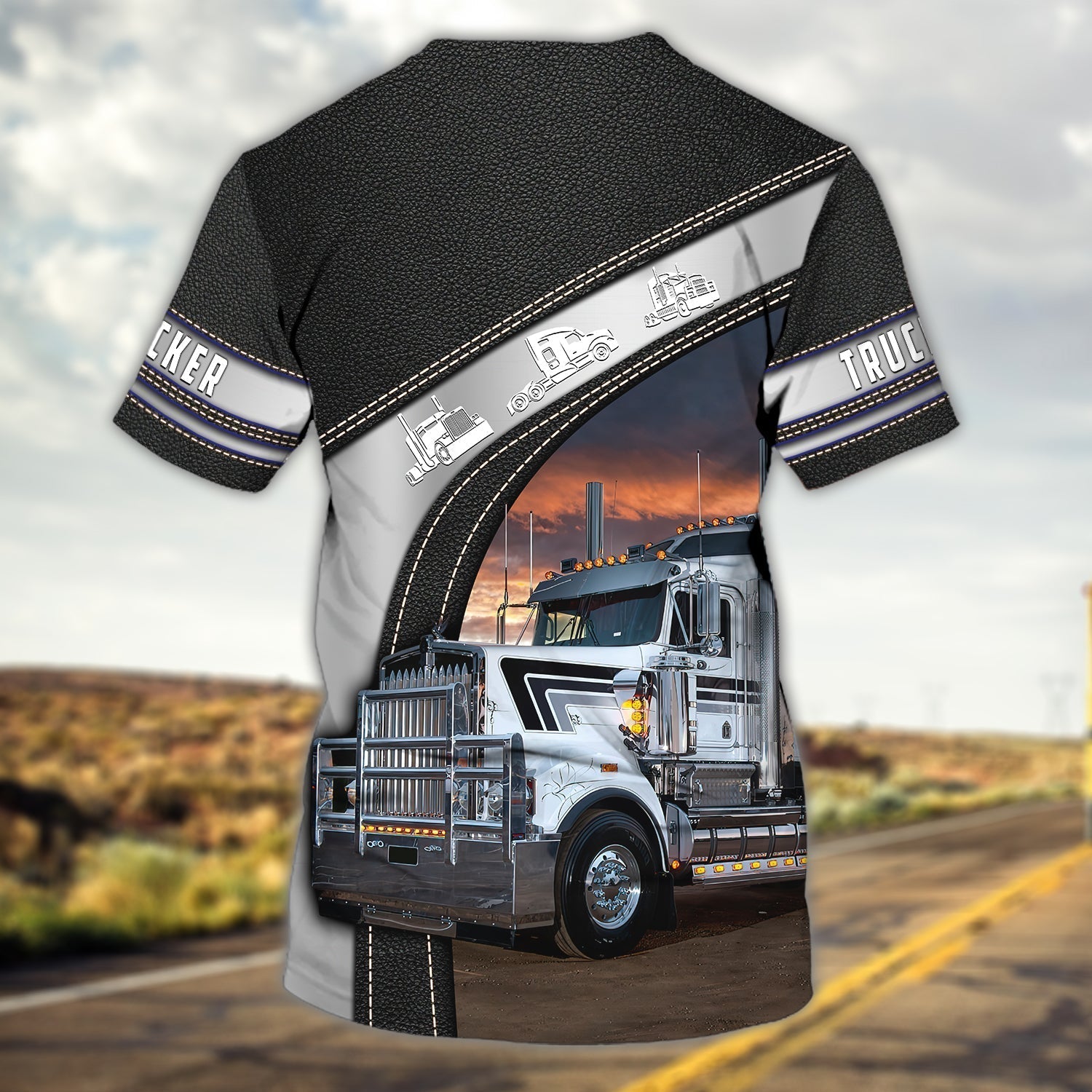 Custom Trucker T Shirt For Men & Women, Cute Truck On Shirt Best Gift To Trucker