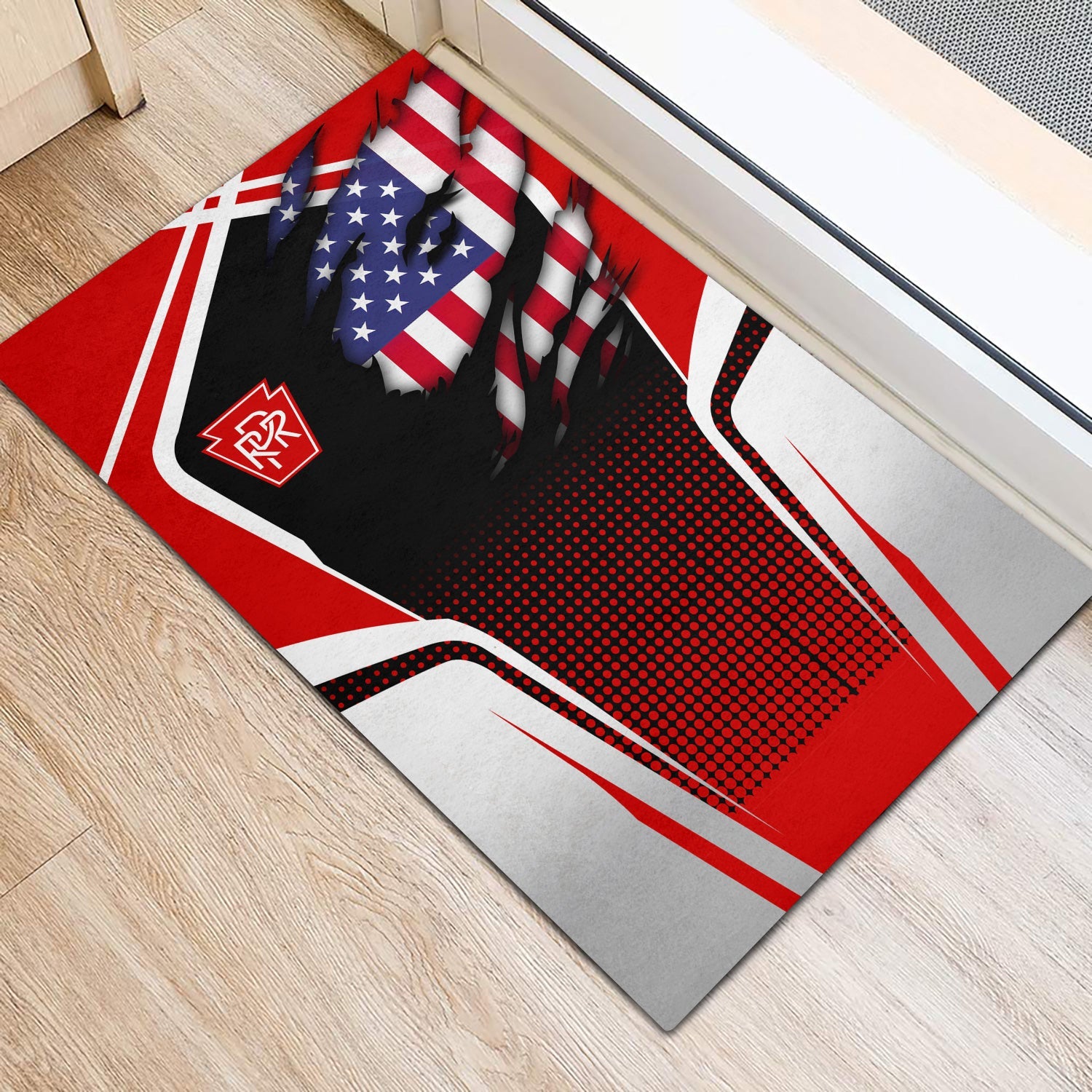 Railspirit Personalized Pennsylvania Railroad Doormat American Vintage All Over Printed Door Mat