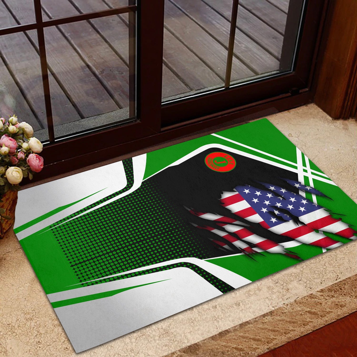 Railspirit Personalized Elgin Joliet And Eastern Railroad Doormat American Vintage All Over Printed Door Mat