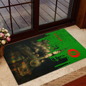 Railspirit Personalized Elgin Joliet And Eastern Railroad Doormat Vintage Train Art Style Mat For Locomotive Fans
