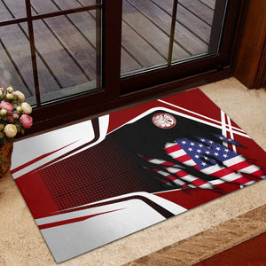 Railspirit Personalized Detroit & Mackinac Railroad Doormat American Vintage All Over Printed Door Mat