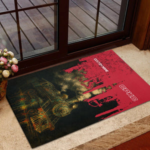 Railspirit Personalized Canadian Pacific Kansas City Doormat Vintage Train Art Style CPKC Mat For Locomotive Fans