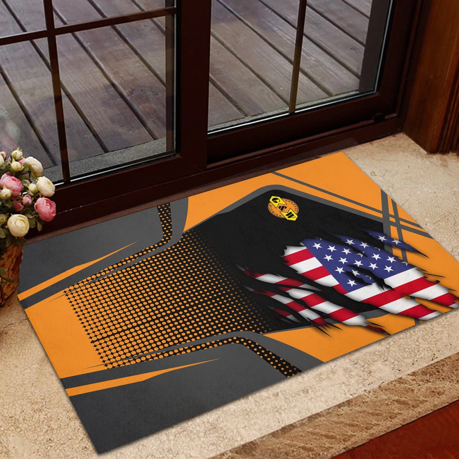 Railspirit Personalized Genesee & Wyoming Inc. Railroad Doormat American Vintage All Over Printed Door Mat