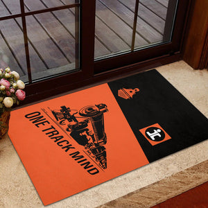 Railspirit Personalized Illinois Central Railroad Doormat One Track Mind Mat Gift Idea For Train Lover