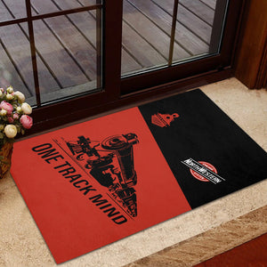 Railspirit Personalized Chicago and North Western Railway Doormat One Track Mind Mat Gift Idea For Train Lover