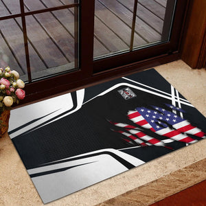 Railspirit Personalized Western Pacific Railroad Doormat American Vintage All Over Printed Door Mat