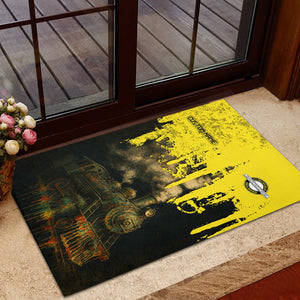 Railspirit Personalized Clinchfield Railroad Doormat Vintage Train Art Style Mat For Locomotive Fans
