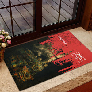 Railspirit Personalized Chicago, Rock Island and Pacific Railroad Doormat Vintage Train Art Style Rock Island Railroad Mat For Locomotive Fans