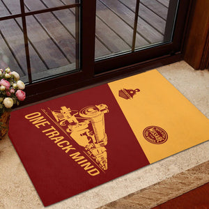Railspirit Personalized Duluth, Missabe, & Iron Range Railroad Doormat One Track Mind Mat Gift Idea For Train Lover