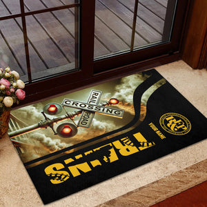 Railspirit Personalized Richmond, Fredericksburg And Potomac Railroad Doormat Railroad Crossing Sign Mat All Over Print