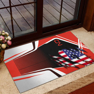 Railspirit Personalized Canadian National Railroad Doormat American Vintage All Over Printed Door Mat
