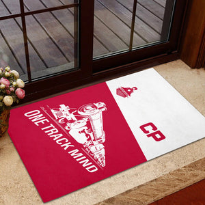 Railspirit Personalized Canadian Pacific Railroad Doormat One Track Mind Mat Gift Idea For Train Lover
