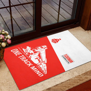 Railspirit Personalized Fleischmann And Western Railroad Doormat One Track Mind Mat Gift Idea For Train Lover