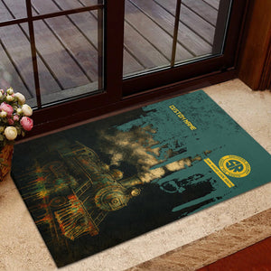 Railspirit Personalized Southern Railway U.S Doormat Vintage Train Art Style SOU Mat For Locomotive Fans