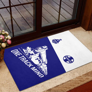 Railspirit Personalized Santa Fe Railway Doormat One Track Mind Atchison, Topeka and Santa Fe Railway Mat Gift Idea For Train Lover