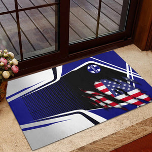 Railspirit Personalized Santa Fe Railway Doormat American Vintage Atchison, Topeka and Santa Fe Railway All Over Printed Door Mat