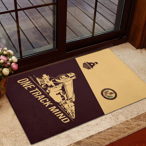 Railspirit Personalized London, Midland and Scottish Railway Doormat One Track Mind Mat Gift Idea For Train Lover