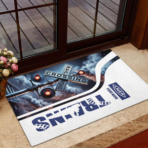 Railspirit Personalized London and North Eastern Railway Doormat Railroad Crossing Sign Mat All Over Print