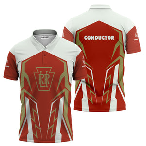 Railspirit Personalized Long Island Railroad Polo Shirt Futuristic Design with Custom Job Train Shirt