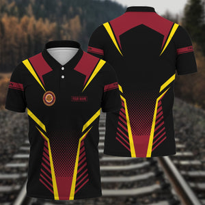 Railspirit Personalized Chicago Great Western Railroad Polo Shirt Unisex Train Shirt All Over Print