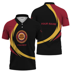 Railspirit Personalized Chicago Great Western Railroad Polo Shirt Unique Graphic Style Shirt For Train Enthusiasts