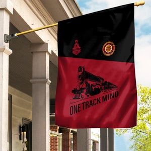 Railspirit Personalized Chicago Great Western Railroad Garden Flag One Track Mind Flag Gift Idea For Train Lover