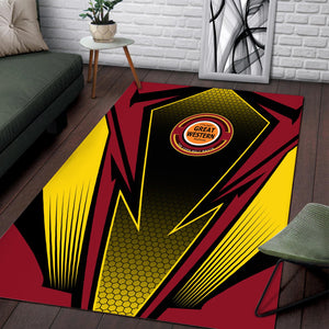 Railspirit Chicago Great Western Railroad Area Rug Lightning Graphic Style Rug Gift Idea For Train Lover