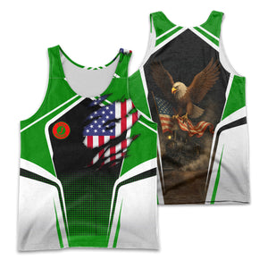 Railspirit Personalized Elgin Joliet And Eastern Railroad Men Tank Top American Eagle Vintage Train Shirt