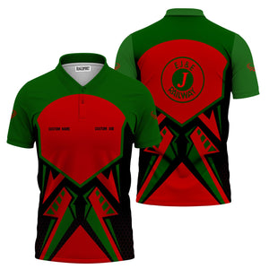 Railspirit Personalized Elgin Joliet And Eastern Railroad Polo Shirt Vibriant Style with Custom Position Train Shirt