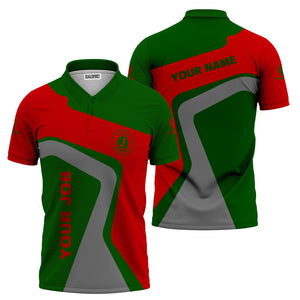 Railspirit Personalized Elgin Joliet And Eastern Railroad Polo Shirt Unique Design with Custom Job Position Train Shirt