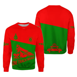 Railspirit Personalized Elgin Joliet And Eastern Railroad Sweatshirt One Track Mind Train Sweater Gift Idea For Train Lover