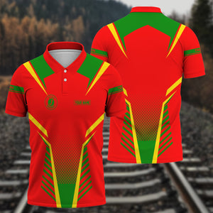 Railspirit Personalized Elgin Joliet And Eastern Railroad Polo Shirt Unisex Train Shirt All Over Print