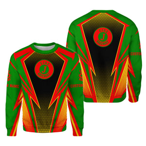 Railspirit Personalized Elgin Joliet And Eastern Railroad Sweatshirt Lightning Graphic Style Shirt Gift Idea For Train Lover